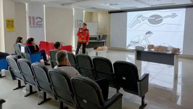 Kayseri'de Acil Çağrı Merkezi çalışanlarına 'Temel İlkyardım Eğitimi'
