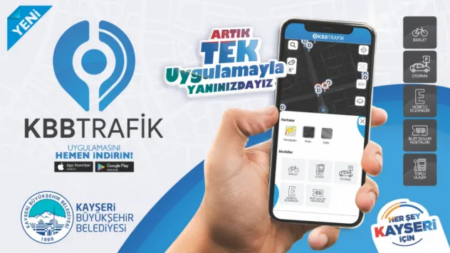 Kayseri'de Akıllı Ulaşım: KBB Trafik Uygulaması 100 Bin Kullanıcıya Ulaştı