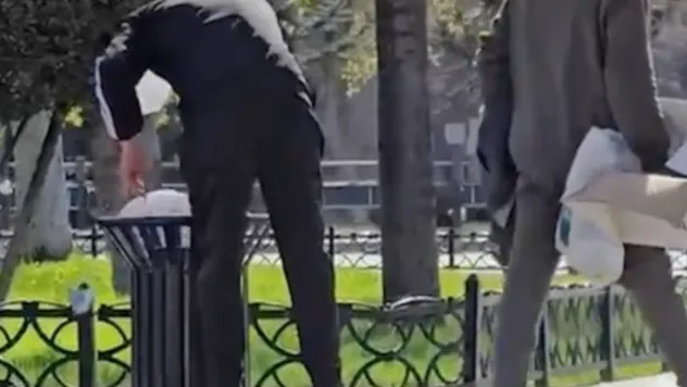 Kayseri'de çöp kovasını dağıtan şahsa para cezası