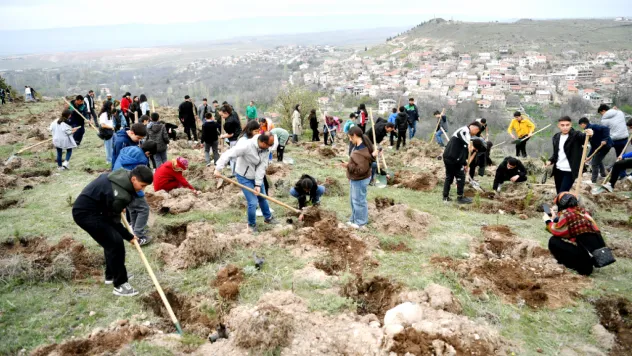 Kayseri'de Doğa için Gençler Seferber Oldu: 3 Bin Fidan Toprakla Buluştu