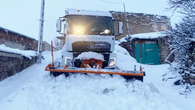Kayseri'de kar temizleme seferberliği