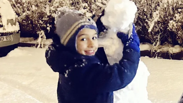 Kayseri'de 1 günlük kar tatili sevinci