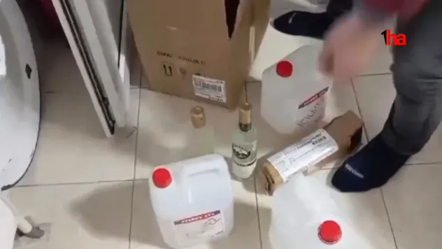 Kayseri'de sahte alkol operasyonu