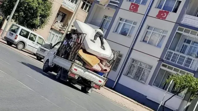 Kayseri'de tehlikeli yolculuk