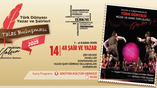 Kayseri'de 'Türk Dünyası Sanat Şöleni' Heyecanı