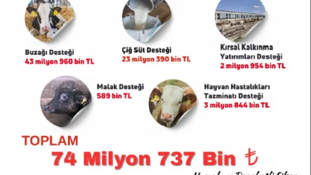 Kayseri'deki çiftçilere müjde: 74 milyon 737 bin lira tarımsal destek