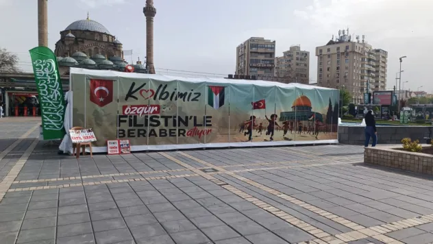Kayseri Filistin Çadırı Yenilendi: Direnişin ve Dayanışmanın Simgesi