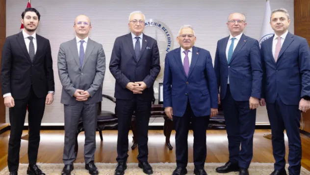 Kayseri'nin doğalgazının yeni patronlarından Başkan Büyükkılıç'a ziyaret