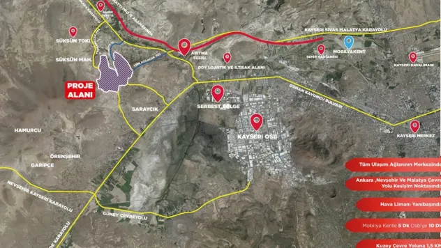 Kayseri'nin yeni sanayi sitesi, İncesu'da kurulacak