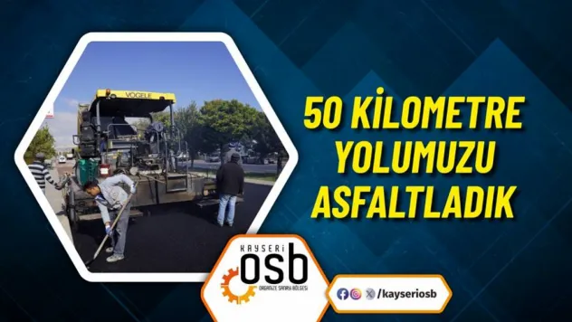 Kayseri Organize Sanayi Bölgesi'nde Yol Yenileme Seferberliği