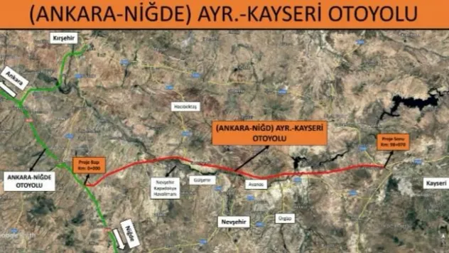 Kayseri otoyolu projesinde ilk adım atıldı