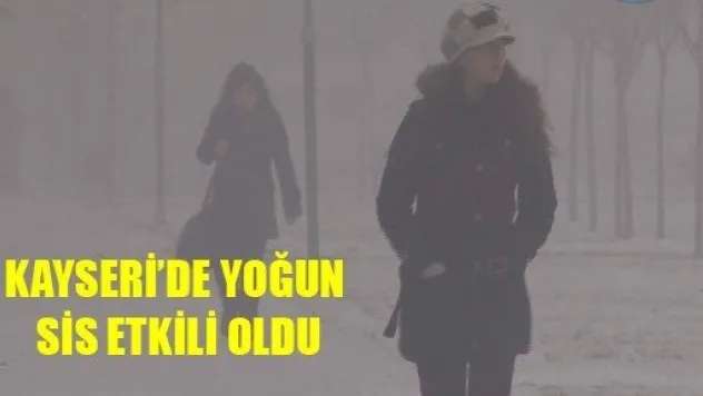 Kayseri'de Yoğun Sis