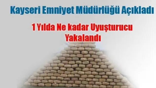 Kayseri'nin Uyuşturucu Yakalanma Raporu