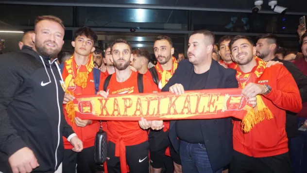 Kayserispor'a coşkulu karşılama