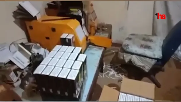 Kiraladığı evi sigara imalathanesine çevirdi: Polisten kaçamadı