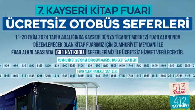 Kitap Fuarı'na otobüsler ücretsiz