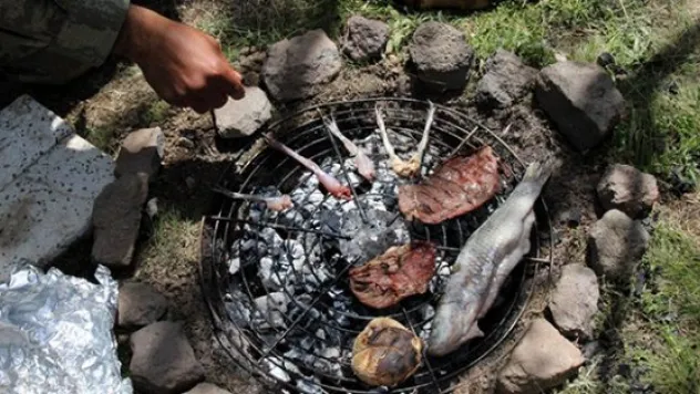 Komandoların arazi menüsü: yılan, kurbağa ve tavuk