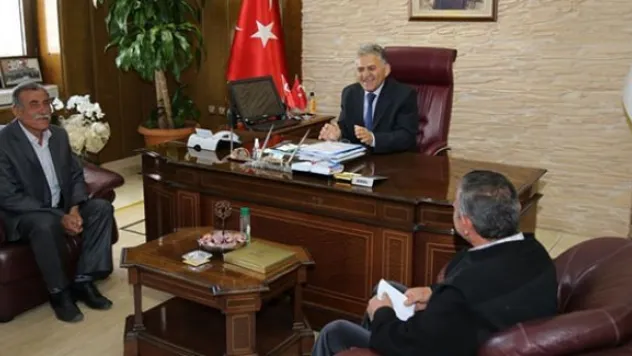 Küçükbürüngüz mahalle muhtarları ile ihtiyar heyetinin ziyareti