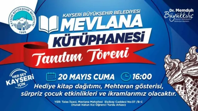 Mevlana Kütüphanesi'nin tanıtımı için sürpriz etkinlikler