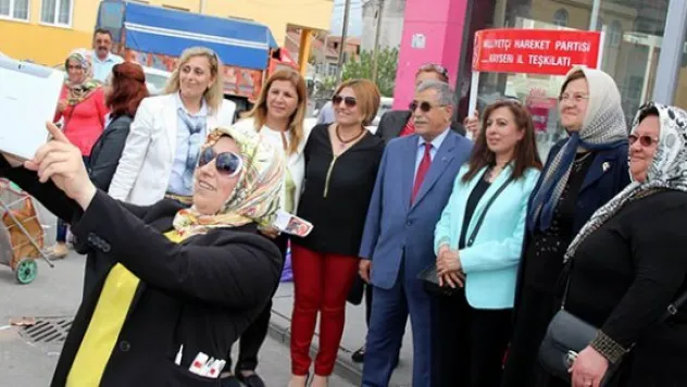 MHP kadın kolları seçim çalışmalarında hız kesmiyor