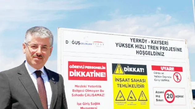 Milletvekili Çopuroğlu'ndan Kayseri-Yerköy Hızlı Tren Şantiyesine Ziyaret