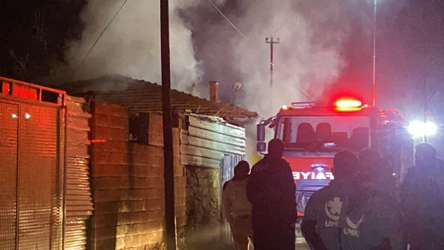 Müstakil evde yangın çıktı