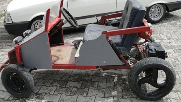 Oğlu ile gezebilmek için bu aracı yaptı