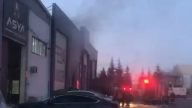 OSB'de sünger fabrikasında yangın