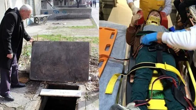 Oyun oynarken foseptik çukuruna düştü