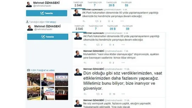 Özhaseki: Hiç bir zaman aldatan olmadık