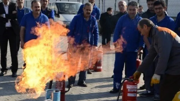 Pankent'de Yangın Tatbikatı 
