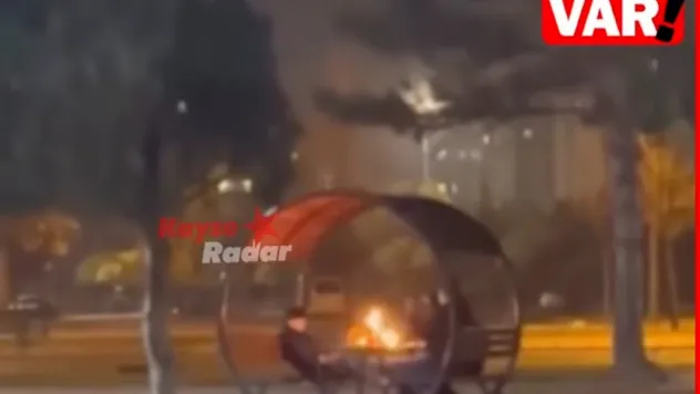 Parkta kamelya yakan 3 çocuk yakalandı