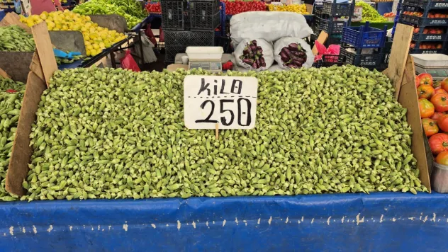 Pazar tezgahlarının en pahalı ürünü bamya oldu