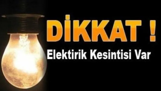 Pınarbaşı, Sarız ve Tomarza'da Elektrik Kesintisi