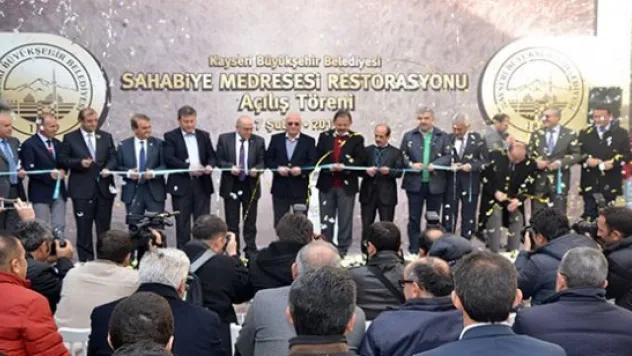 Restore edilen Sahabiye Medresesi açıldı