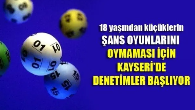 Şans Oyunlarının Denetimi Başladı