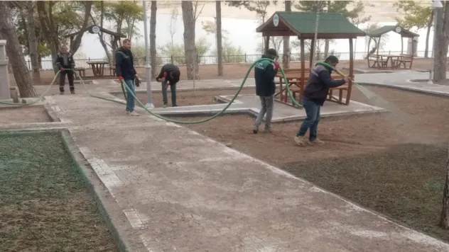 Sarımsaklı Barajı Mesire Alanı'nda Yenileme Çalışmaları Devam Ediyor