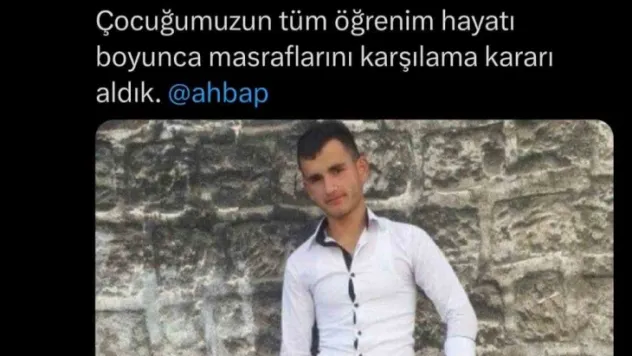 Ahbap Derneği şehit veterinerin çocuğuna sahip çıktı