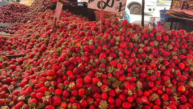 Semt Pazarında Çilekten Acı Veda: 75 TL