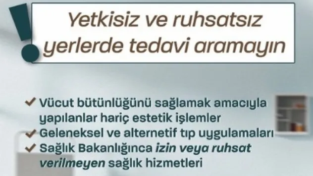 SGK'dan uyarı: Yetkisiz ve ruhsatsız yerlerde tedavi aramayın