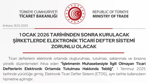 Şirketlerde elektronik ticari defter sistemi zorunlu olacak