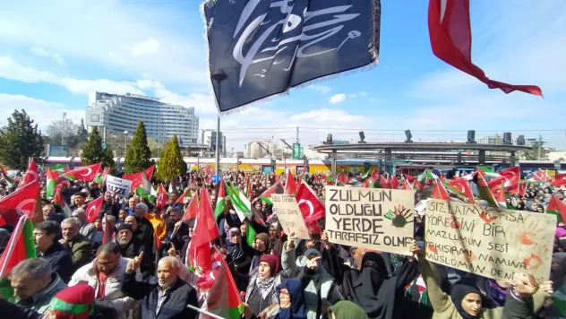Soykırımcı İsrail Kayseri'de Lanetlendi