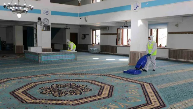 Talas'ın camilerinde özel temizlik
