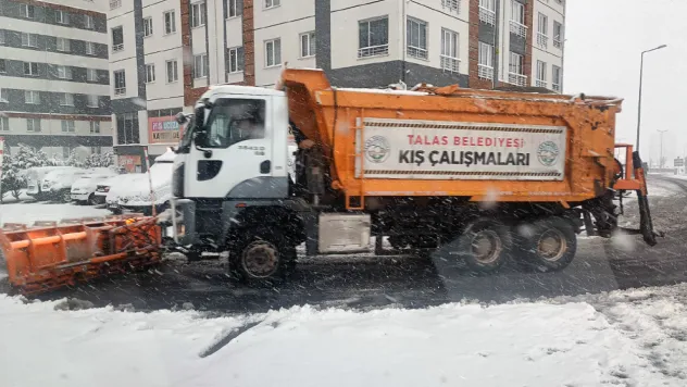 Talas'ta Kış Çalışmalarına Teknolojik Takip