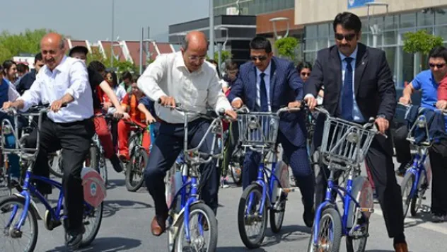 Tekden Ortaokulu öğrencilerinden bisiklet şenliği etkinliği