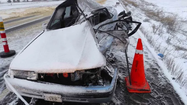 TIR ile otomobilin kazasında vefat eden karı kocanın cenazeleri morga kaldırıldı