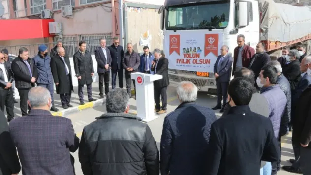 Toplanan yardım malzemeleri Suriye'ye gönderildi