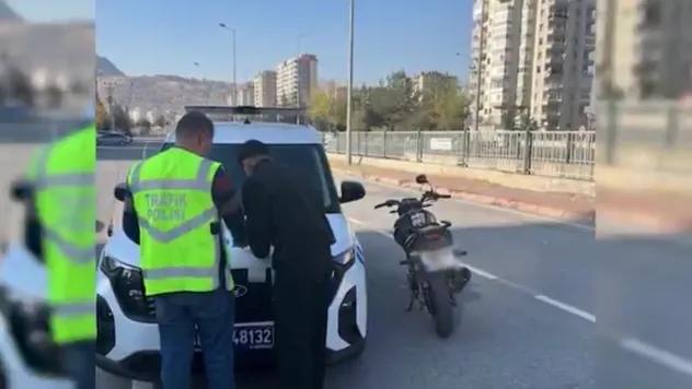 Trafik kurallarını ihlal eden motosiklet sürücüsüne 13 bin TL cezai işlem