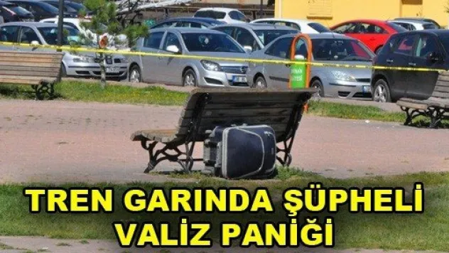 Tren Garında şüpheli valiz paniği