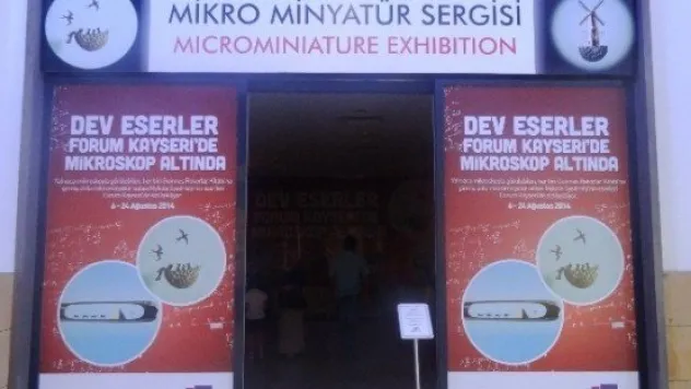 Ukraynalı Sanatçı Syadrısty'nin Mikro Minyatür Sergisi Forum Kayseri'de Devam Ediyor 